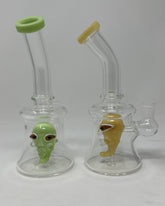 9 Inch Skull Perc Water Pipe